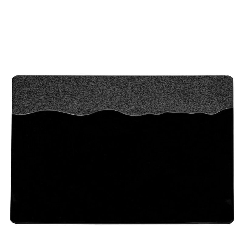 Duetto Black – Rectangular Plate
