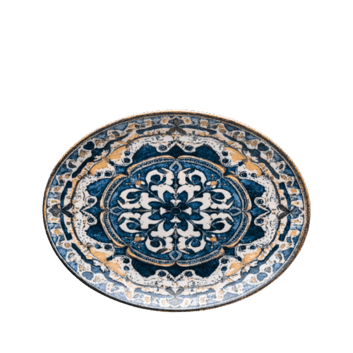 Arabesque Digital - Oval Plate 32cm