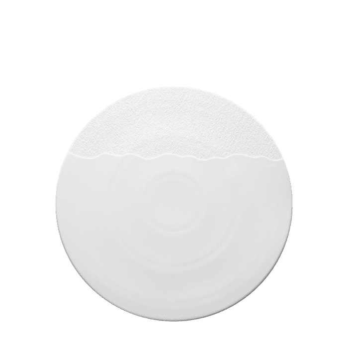 Duetto White - Round Flat Plate