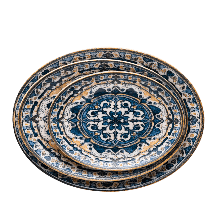 Arabesque Digital - Oval Plate 32cm