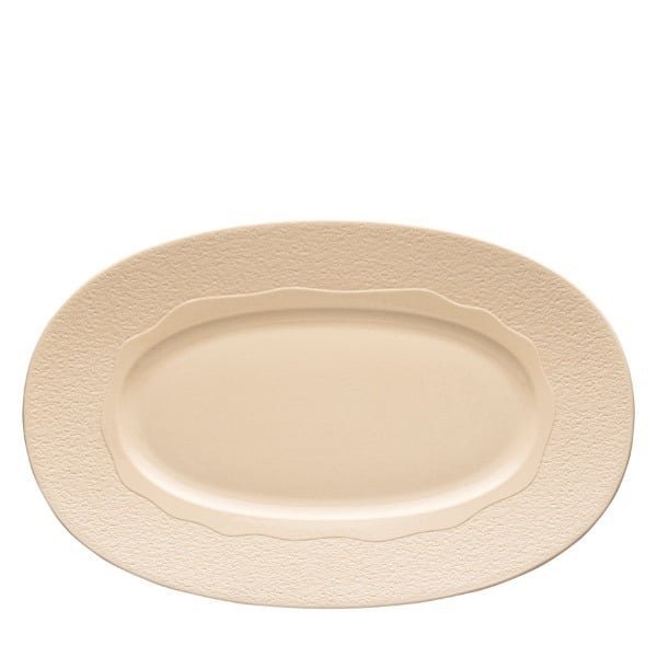 Duetto Beige – Oval Platter 41cm