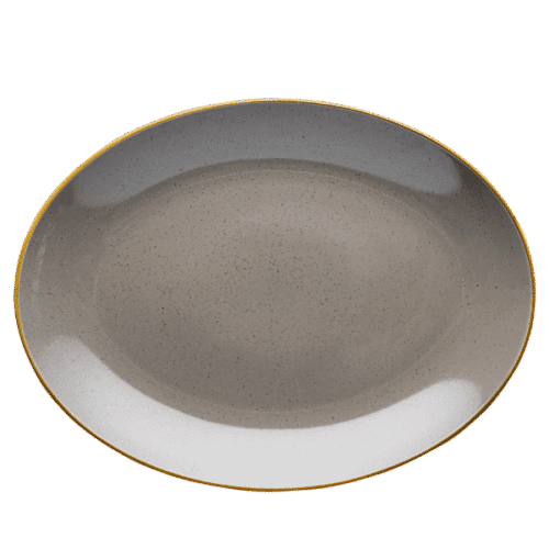 Latin Grey - Oval Plate