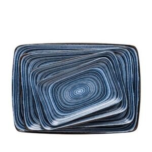 Swirl - Rectangular Plate 34cm