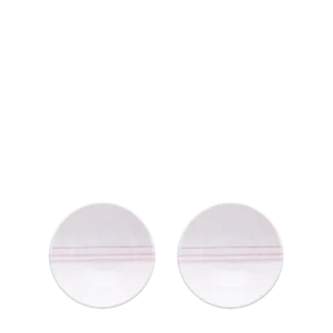 Loop Pink Line - Double Bowl with Tray