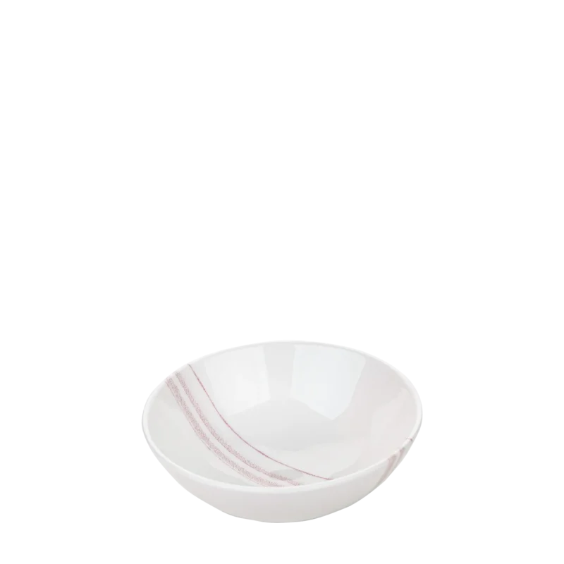 Loop Pink Line - Double Bowl with Tray