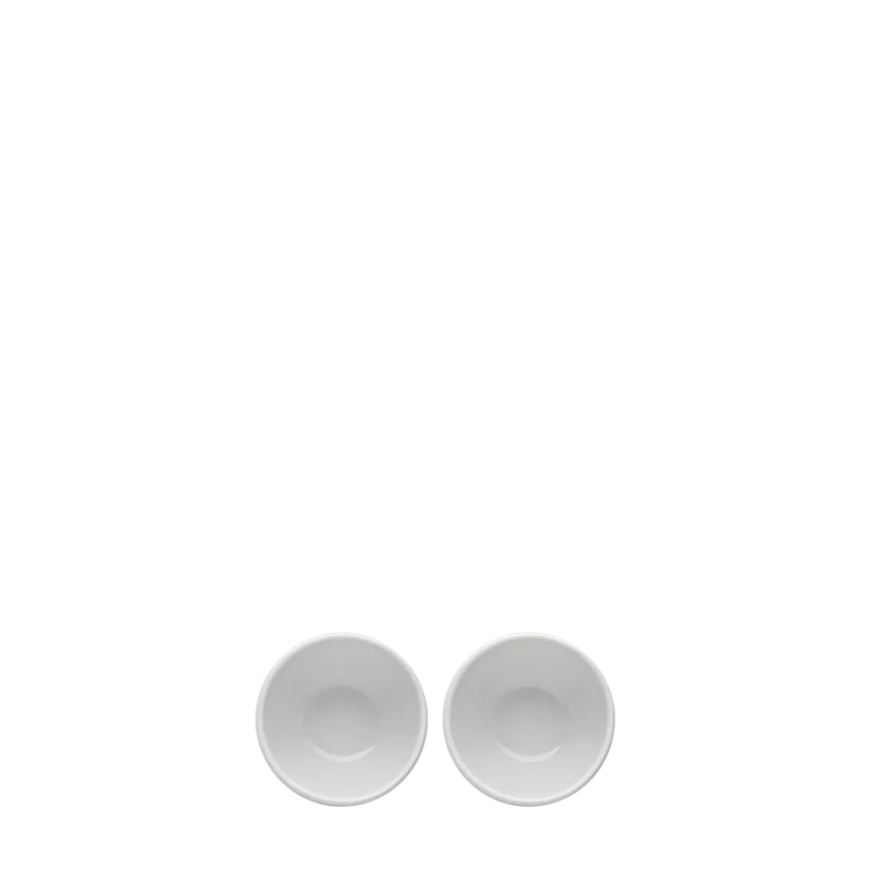 Loop White - Double Bowl with Tray