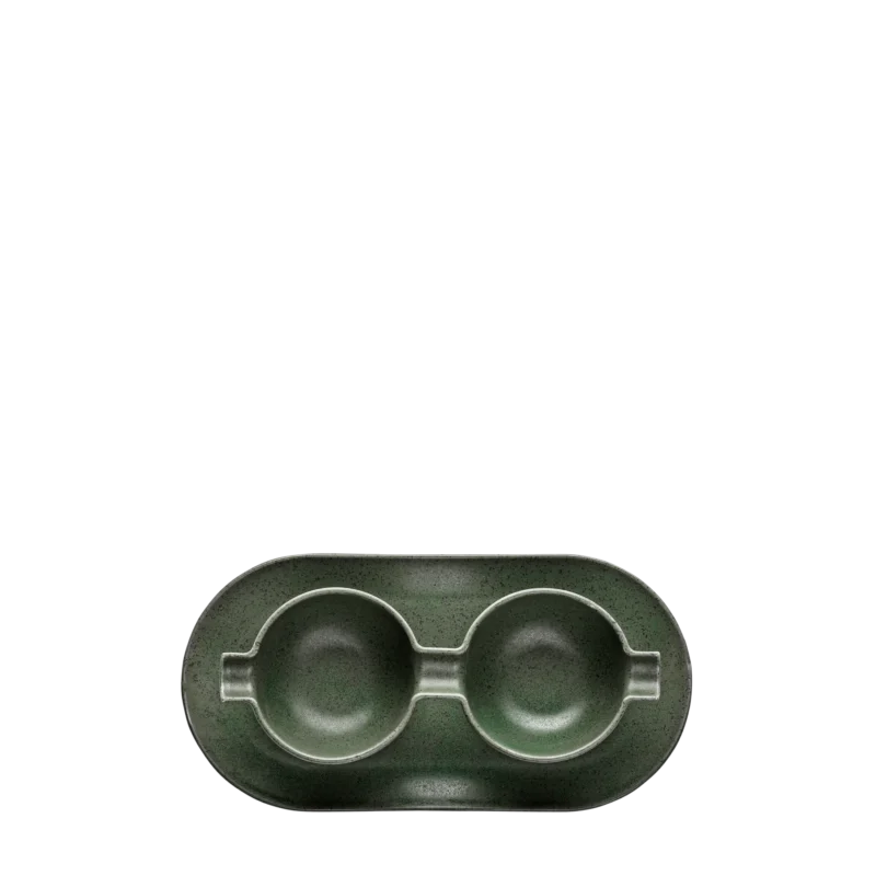 Wings Green - Double Cup&Saucer