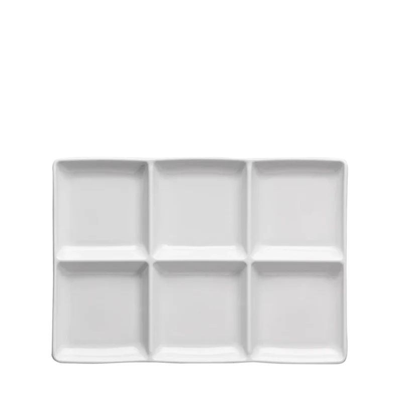 Divided Plate - 6 compartments