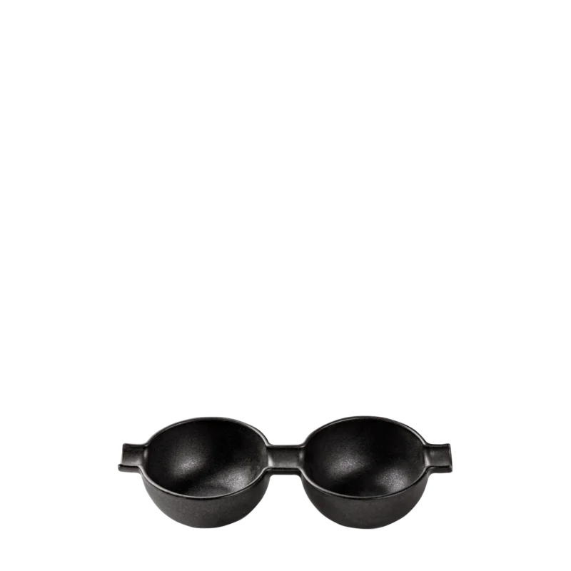 Wings Black – Double Cup&Saucer