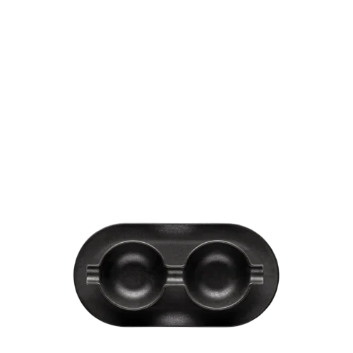 Wings Black – Double Cup&Saucer