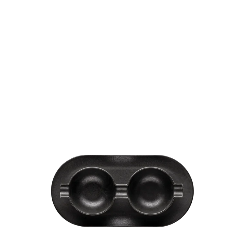 Wings Black – Double Cup&Saucer