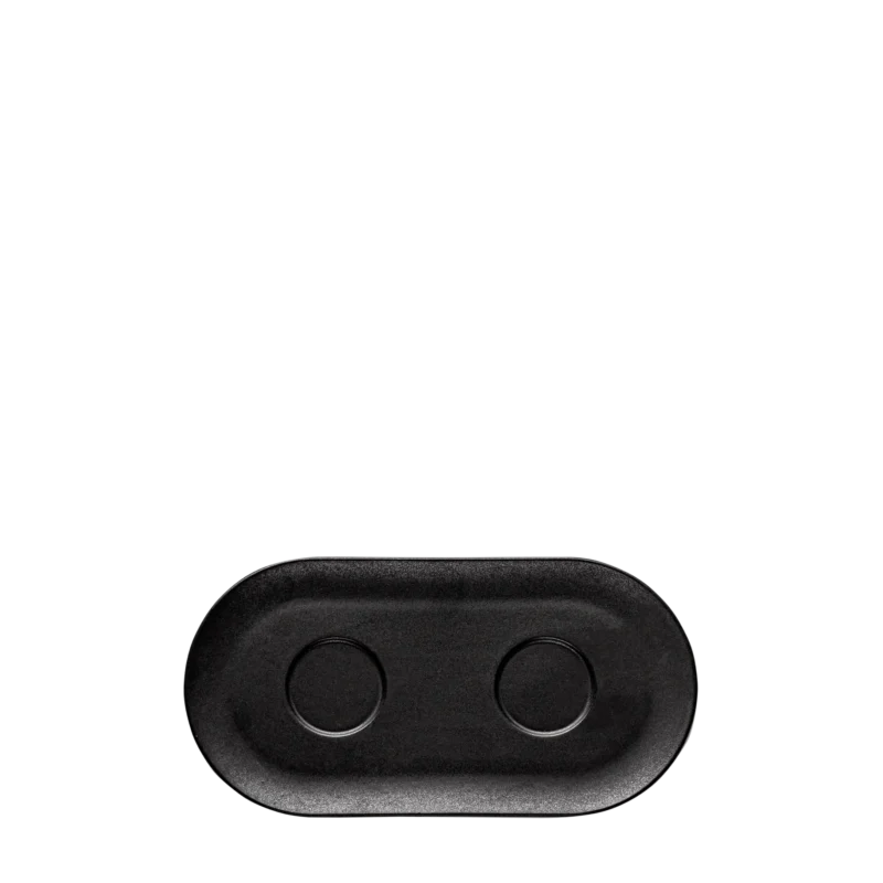 Wings Black – Double Cup&Saucer