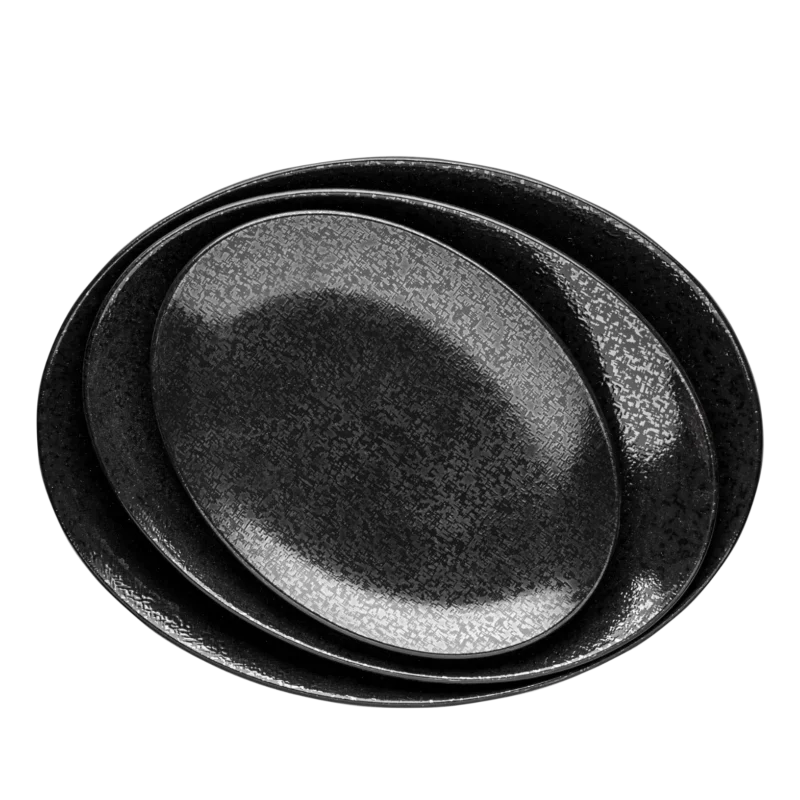 Black Opal - Oval Plate